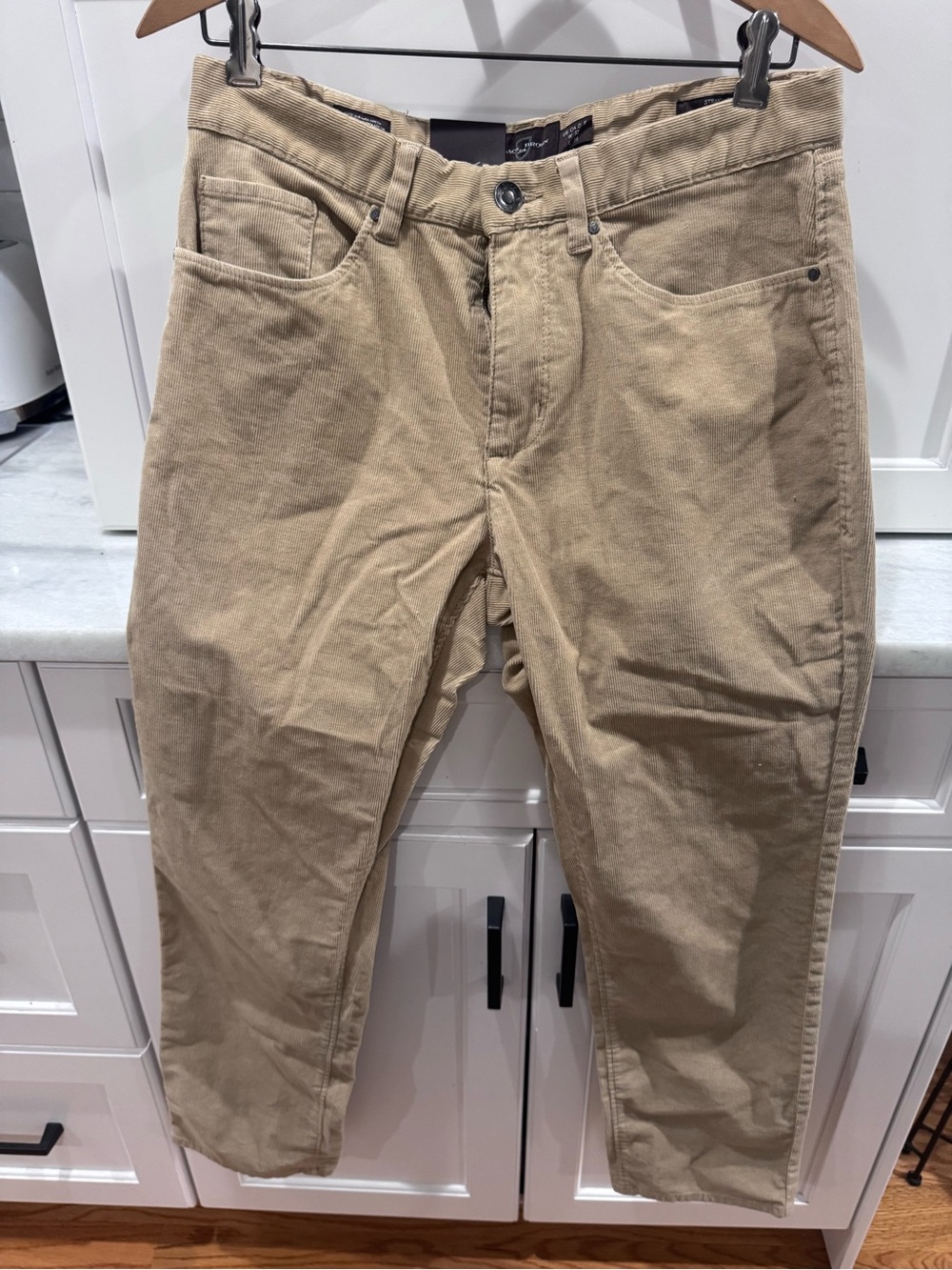 Black Brown 1826 Men's Corduroy Pants in Beige